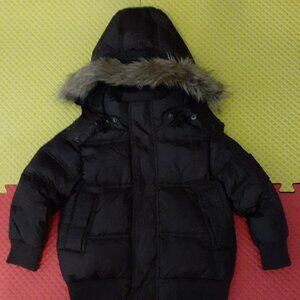 Frost Free Removable Faux Fur Hood Down Puffer Jacket, NEW